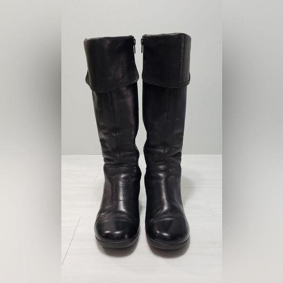 Hush Puppies Black Heeled Boots - Picture 3 of 14